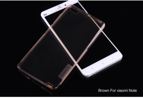 Чохол бампер силіконовий Nillkin Transparent bumper N-TPU до смартфонів Xiaomi Mi Note Gold